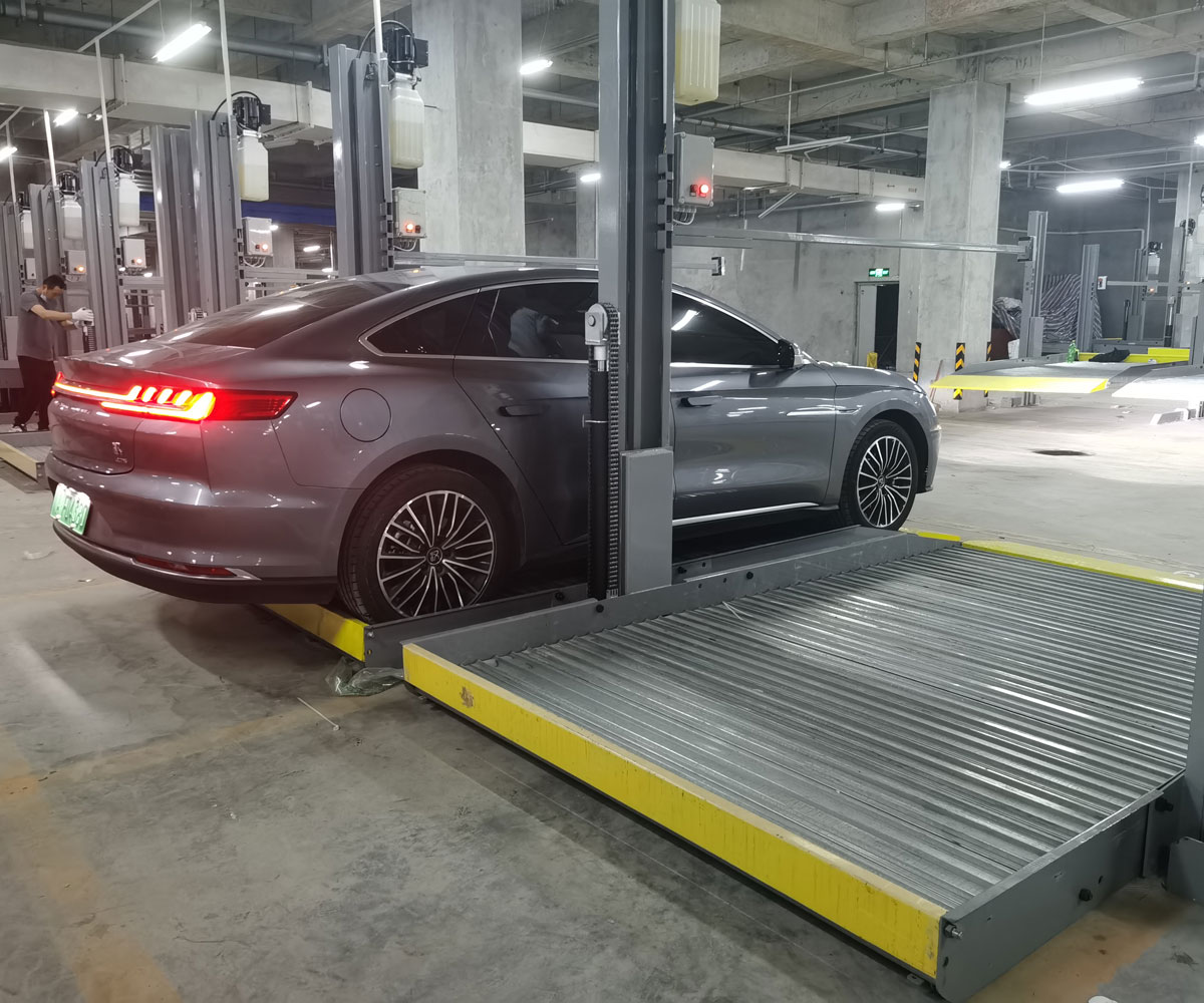 湖南2層升降式機械立體車庫租賃