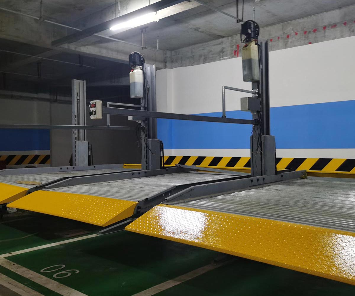 普安兩層升降式機械立體停車設備出租