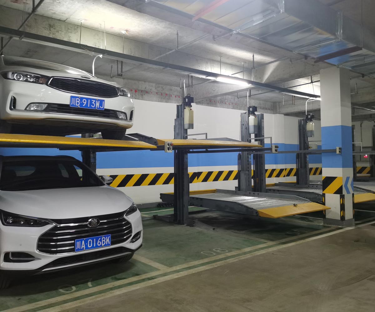 劍河地下室二層簡易升降立體車庫