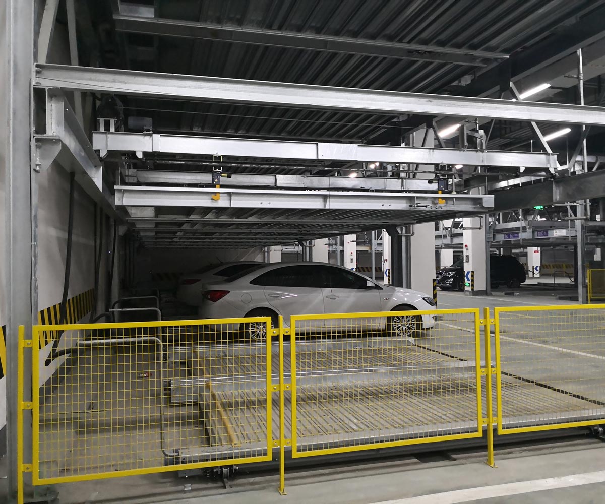 四川負一正四地坑式PSH5D1五層升降橫移機械式停車設備