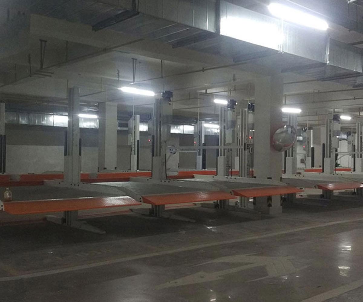 荷塘立體車庫的垂直循環式與簡易升降式